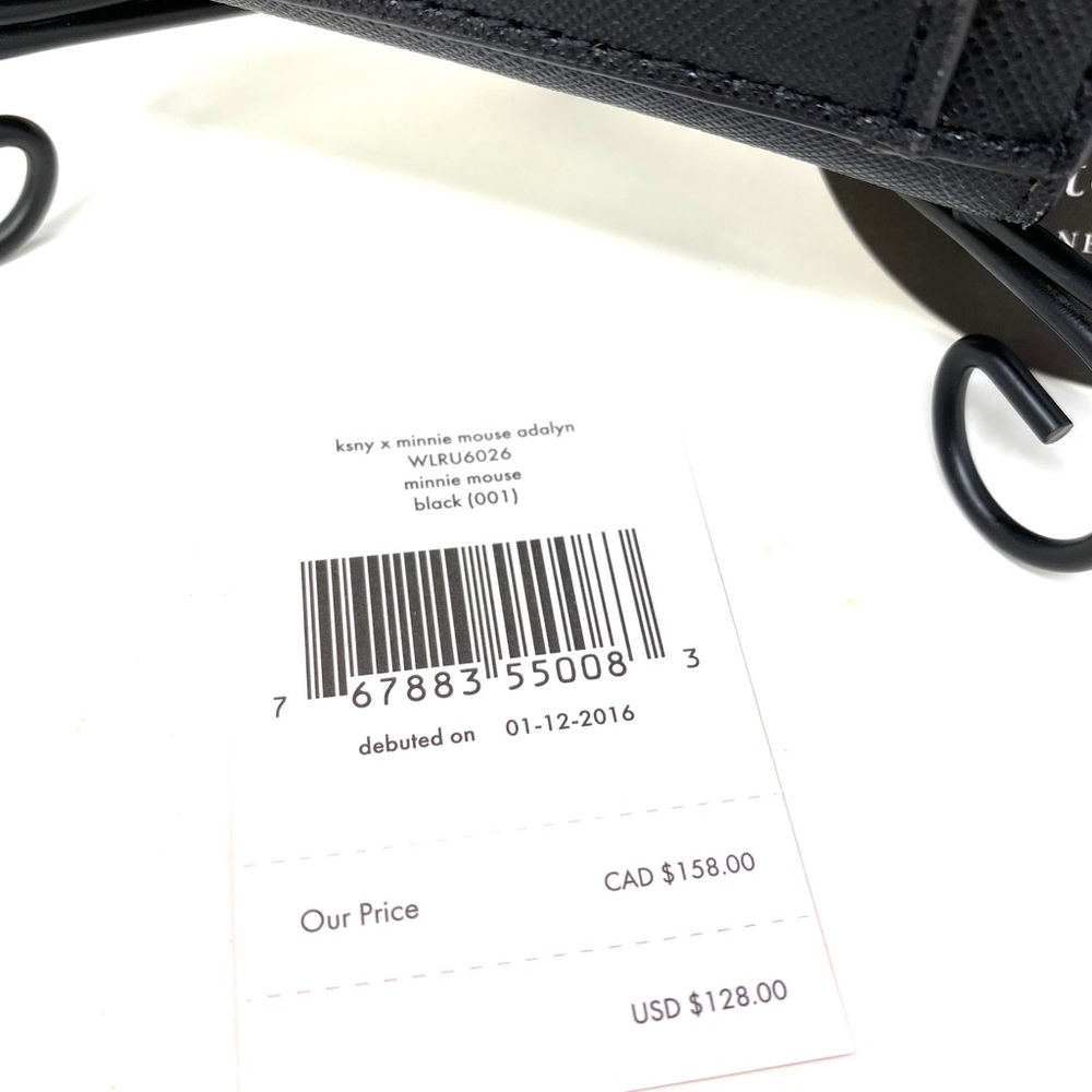 Kate ♠️Spade & Disney Minnie Mouse Adalyn Black Le - Picture 5 of 7